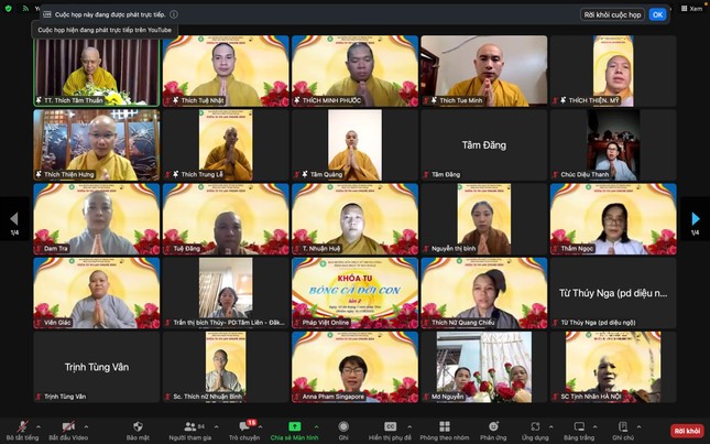 Gần 200 Phật tử trong và ngoài nước tham dự