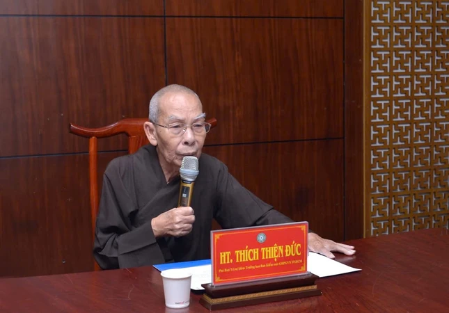 Hòa thượng Trưởng ban Kiểm soát GHPGVN TP chỉ đạo