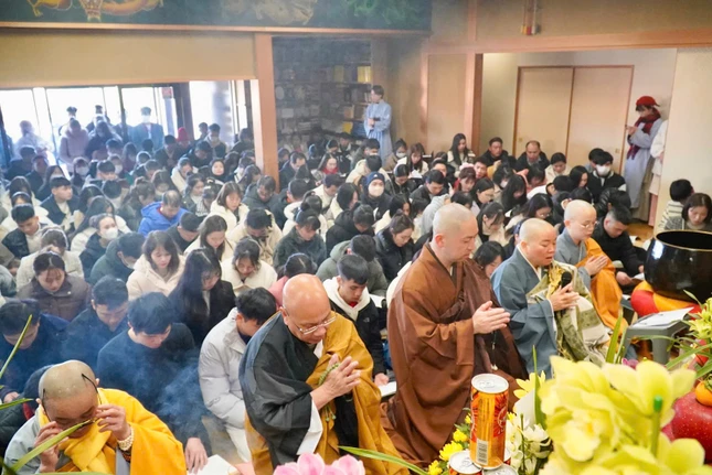 Chùa Đại Ân khai kinh Dược Sư với sự tham gia của hàng nghìn người Việt Nam đang sinh sống tại Nhật Bản