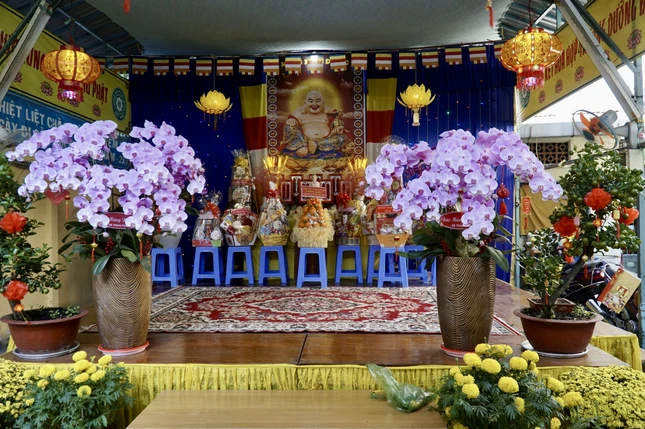 Góc xuân vườn chùa Thiên Tôn