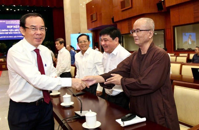 Thượng tọa Thích Chúc Phú, Phó Thư ký Báo Giác Ngộ tham dự - Ảnh: Dũng Phương