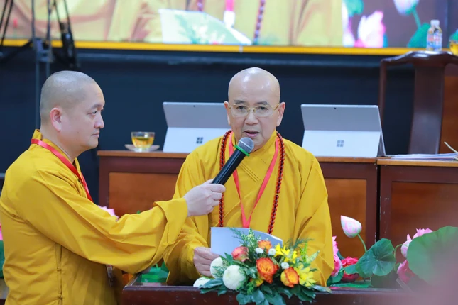 Hòa thượng Thích Khế Chơn phát biểu khai mạc