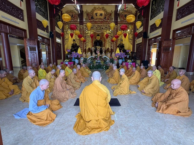 Trang nghiêm Lễ tác pháp an cư tại chùa Hạnh Nguyện