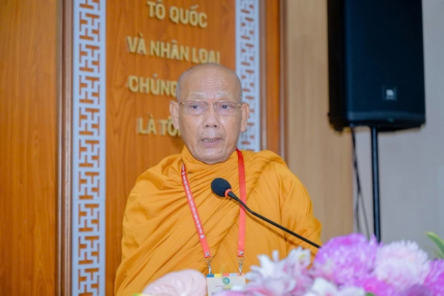 Hòa thượng Thạch Hà, Trưởng ban Tổ chức Đại hội phát biểu khai mạc Hòa thượng Thạch Hà, Trưởng ban Tổ chức Đại hội phát biểu khai mạc