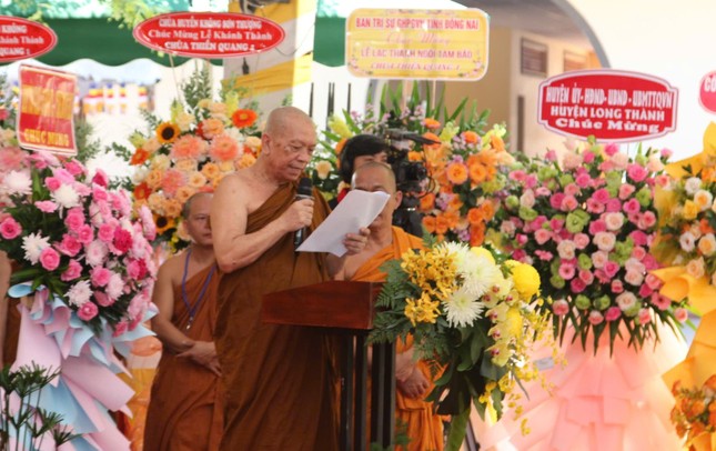 Hòa thượng Thích Thiện Pháp phát biểu