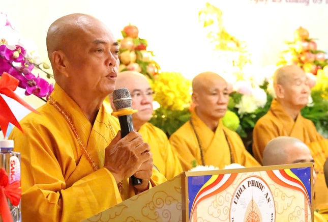 Hòa thượng Thích Bửu Hòa phát biểu khai mạc