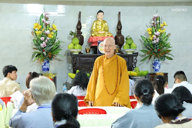 Hòa thượng Thích Chơn Không, Trưởng ban Hướng dẫn Phật tử GHPGVN TP.HCM, Trưởng ban Tổ chức Hội thi giáo lý Phật tử động viên tinh thần các thí sinh tại Q.Phú Nhuận