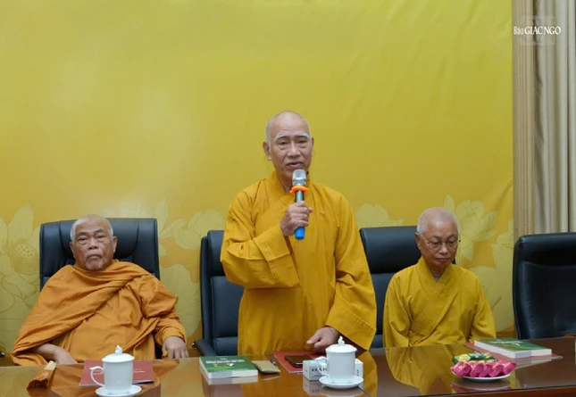 Hòa thượng Thích Tâm Đức phát biểu khai mạc