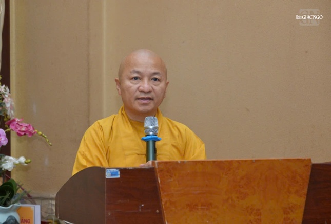 Thượng tọa Thích Nhật Từ báo cáo tổng kết năm 2024