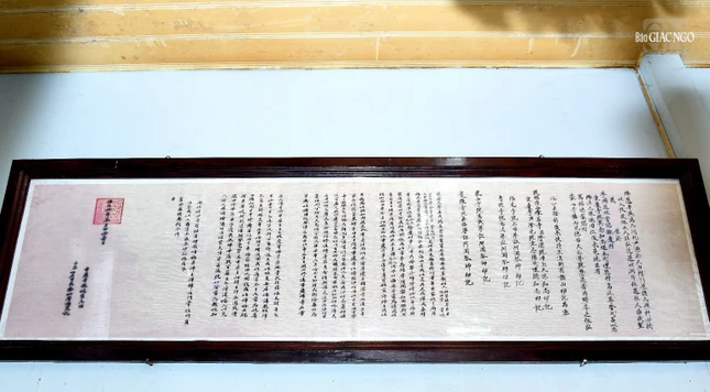 Bảng lịch sử trùng tu tổ đình Trùng Khánh