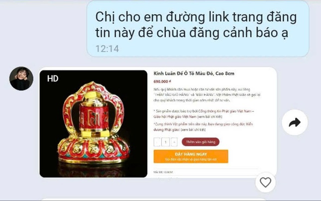 Yêu cầu người đăng ký mua đồ trên mạng - Ảnh chụp màn hình