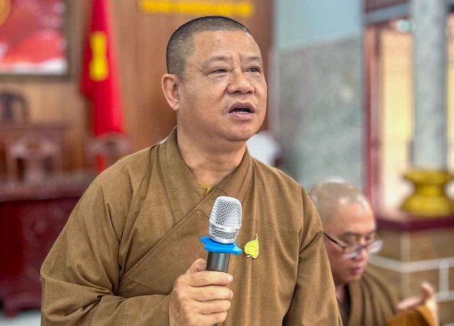 Thượng tọa Thích Minh Thanh phát biểu đúc kết