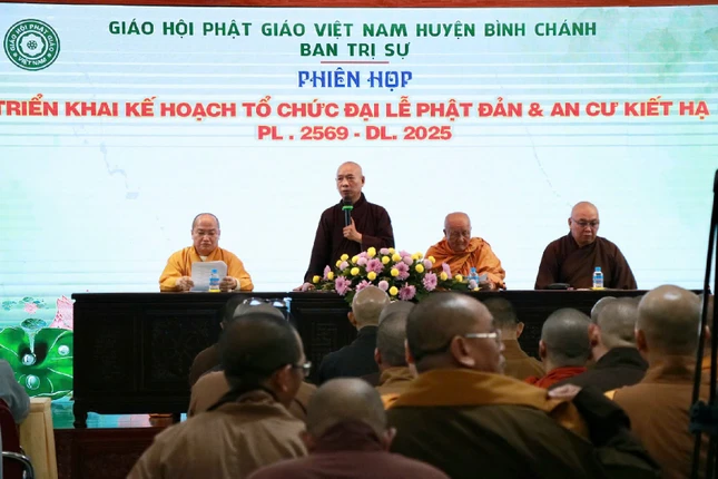 Hòa thượng Thích Huệ Minh phát biểu