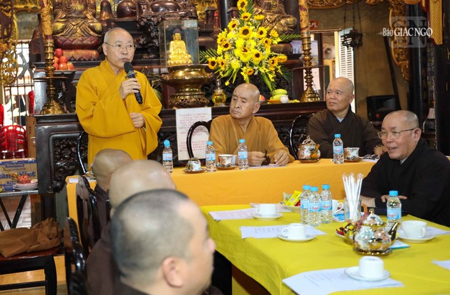 Hòa thượng Thích Viên Giác đề nghị Ban Trị sự, các tự viện Q.Tân Bình nên có những chương trình làm nổi bật sự kiện Đại lễ Vesak Liên Hiệp Quốc 2025 tổ chức tại TP.HCM