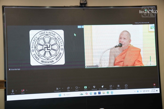 Hòa thượng GS.TS Phra Brahmapundit, Chủ tịch ICDV chủ trì phiên họp
