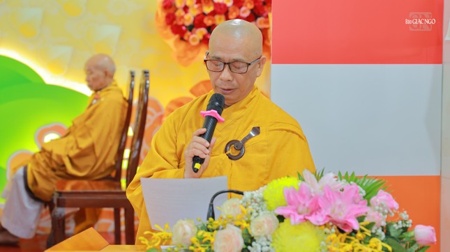 Thượng tọa Thích Tâm Chơn đọc Diễn văn Phật đản Phật lịch 2569