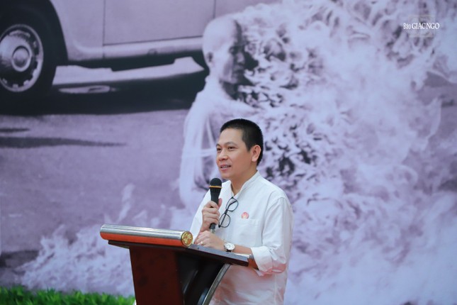 Tổng Giám đốc Square Group Võ Thành Trung chia sẻ niềm hạnh phúc và biết ơn khi được phụng sự Lễ chiêm bái xá-lợi Trái tim Bồ-tát Thích Quảng Đức