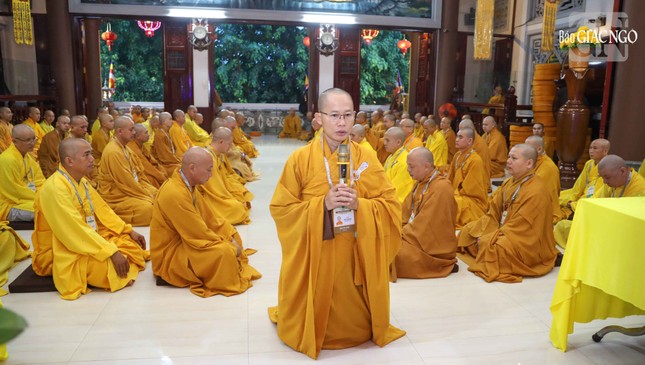 Đại đức Thích Hạnh Đức, Chánh Thư ký Ban Trị sự GHPGVN Q.Tân Bình tác bạch thông kiểm số chúng