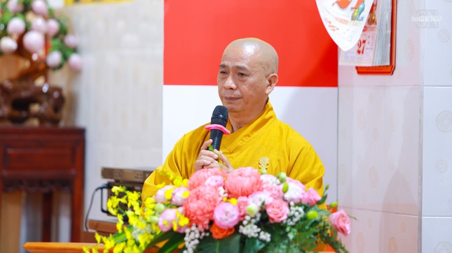 Thượng tọa Thích Tâm Chơn phát biểu khai mạc