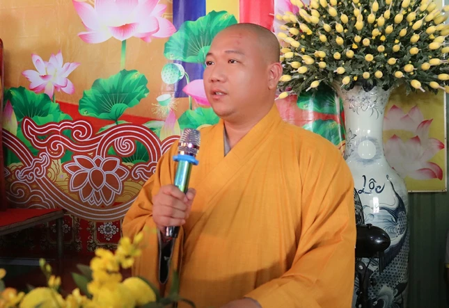 Đại đức Thích Minh Trí công bố quyết định bổ nhiệm trụ trì chùa Như Thành