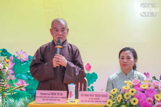 Thượng tọa Thích Từ Trí phát biểu