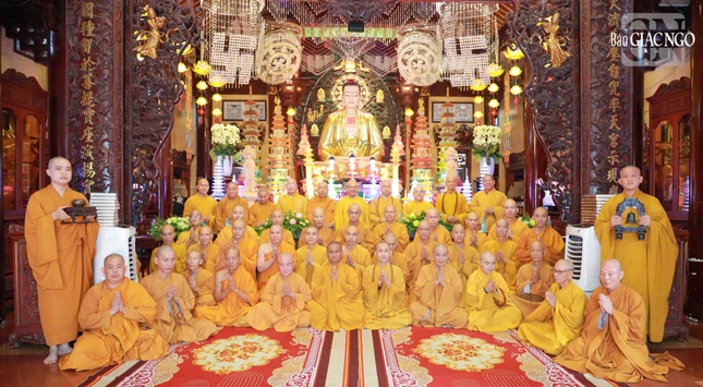 Trường hạ chùa Đại Giác có 54 chư Tăng hành giả an cư