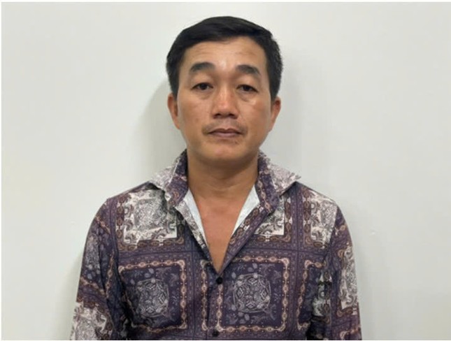 Trần Hoàng Nhân tại cơ quan công an - Ảnh: Công an cung cấp