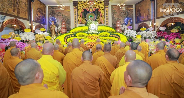 Trang nghiêm Lễ tưởng niệm húy nhật lần thứ 53 của Trưởng lão Hòa thượng Thích Hải Tràng tại tổ đình Phổ Quang