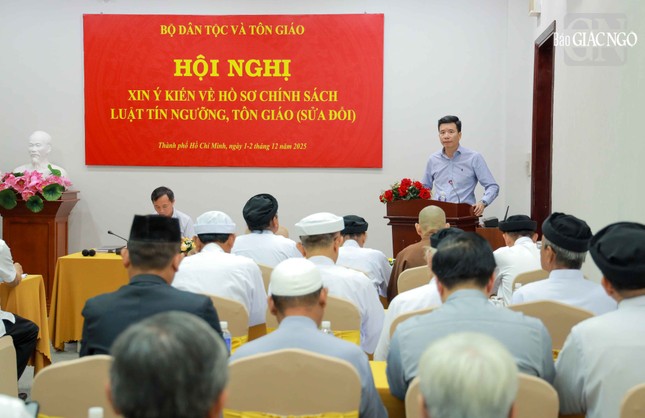 Phó Trưởng ban Tôn giáo Chính phủ Nguyễn Tiến Trọng triển khai đề dẫn