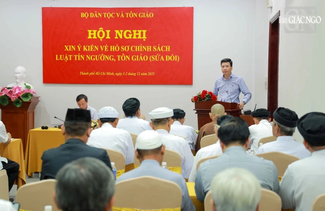 Phó Trưởng ban Tôn giáo Chính phủ Nguyễn Tiến Trọng triển khai đề dẫn