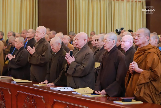 Hòa thượng Thích Lệ Trang, Phó Chủ tịch Hội đồng Trị sự, Trưởng ban Trị sự GHPGVN TP.HCM tác bạch tri ân Trưởng lão Hòa thượng Thích Minh Thông