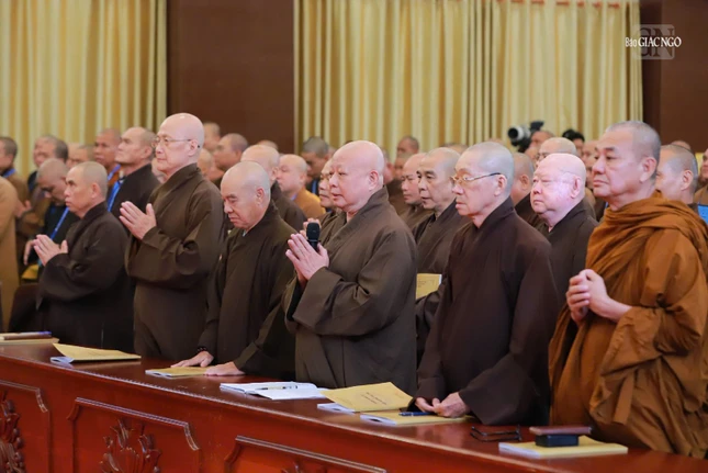 Hòa thượng Thích Lệ Trang, Phó Chủ tịch Hội đồng Trị sự, Trưởng ban Trị sự GHPGVN TP.HCM tác bạch tri ân Trưởng lão Hòa thượng Thích Minh Thông