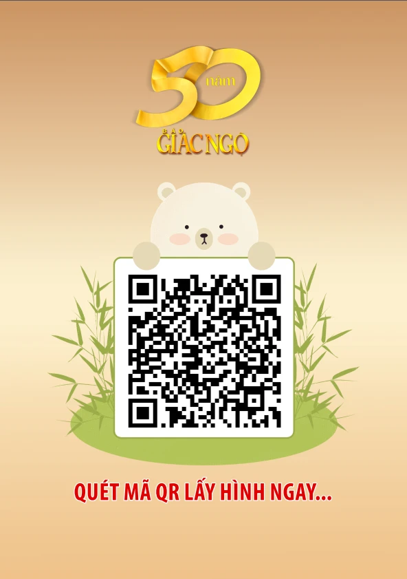 Quét QR code hoặc nhấn vào LINK để lấy ảnh kỷ niệm 50 năm ngày Báo Giác Ngộ ra số đầu tiên