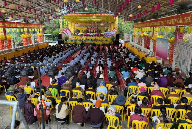 Pháp hội niệm Phật tại chùa Tường Vân với 1.000 Phật tử tham dự