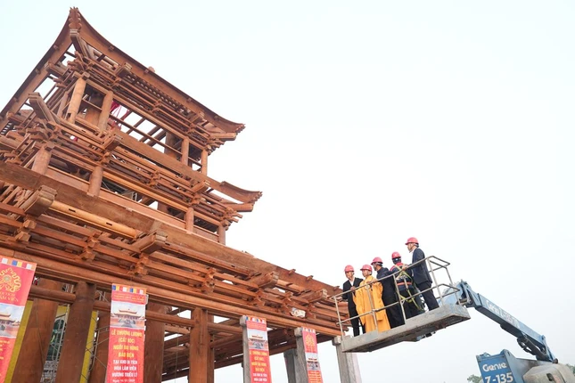 Lễ thượng lương đánh dấu một giai đoạn quan trọng trong quá trình kiến tạo ngôi phạm vũ Lễ thượng lương đánh dấu một giai đoạn quan trọng trong quá trình kiến tạo ngôi phạm vũ