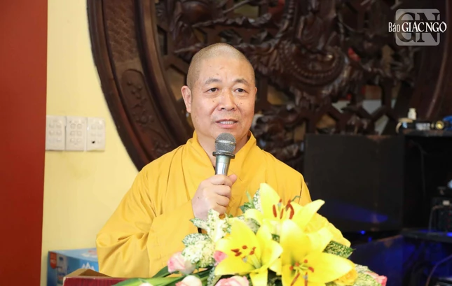 Hòa thượng Thích Thọ Lạc phát biểu khai mạc
