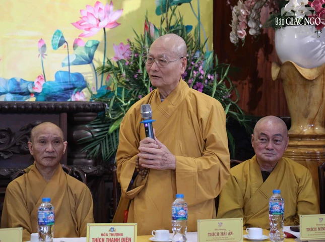Hòa thượng Thích Hải Ấn, Phó Trưởng ban Thường trực Ban Văn hóa T.Ư đóng góp ý kiến
