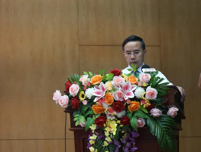 Phó Bí thư Thành ủy, Chủ tịch UBND TP.Đà Nẵng Phạm Đức Ấn phát biểu