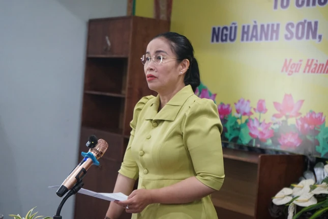 Phó Chủ tịch UBND TP.Đà Nẵng Nguyễn Thị Anh Thi chủ trì cuộc họp phát biểu