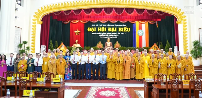 Đại hội đại biểu Phật giáo tỉnh Ninh Bình lần thứ I, nhiệm kỳ 2026-2031 tổ chức thành công tốt đẹp