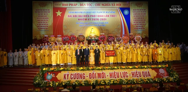 Đại hội đại biểu Phật giáo TP.Đà Nẵng lần thứ I, nhiệm kỳ 2026-2031 tổ chức thành công viên mãn