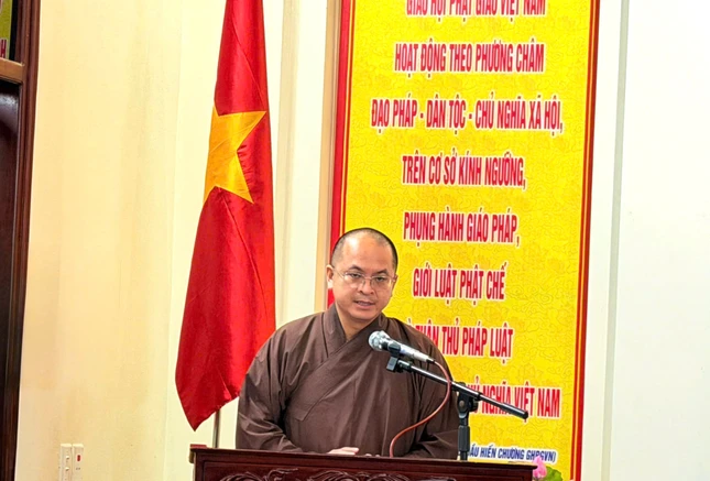 Đại đức Thích Nguyên Chính công bố Quyết định chuẩn y thành phần nhân sự Ban Trị sự GHPGVN tỉnh Ninh Bình nhiệm kỳ 2026-2031