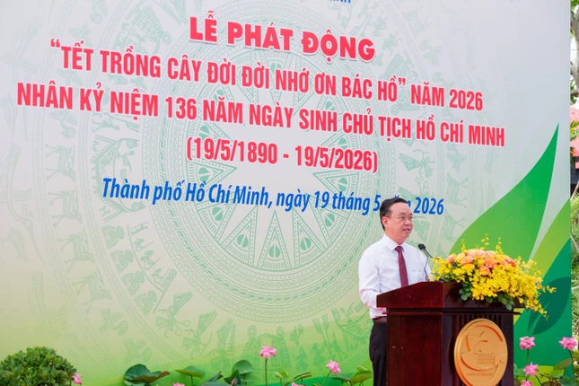 Phó Chủ tịch UBND TP.HCM Bùi Minh Thạnh phát biểu khai mạc - Ảnh: Quang Thế