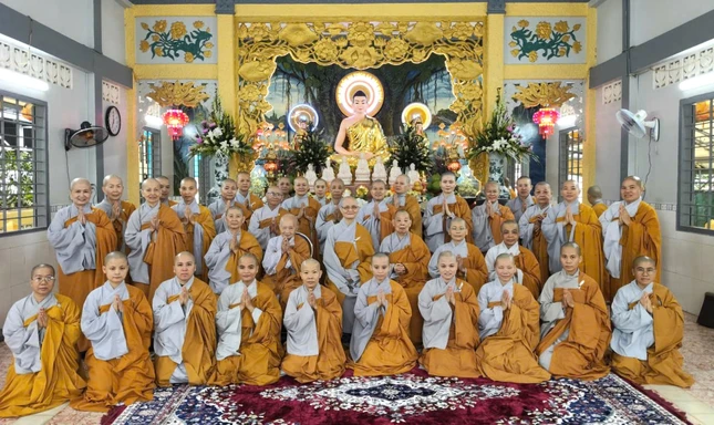 Chùa Thiền Quang có 57 hành giả Ni an cư