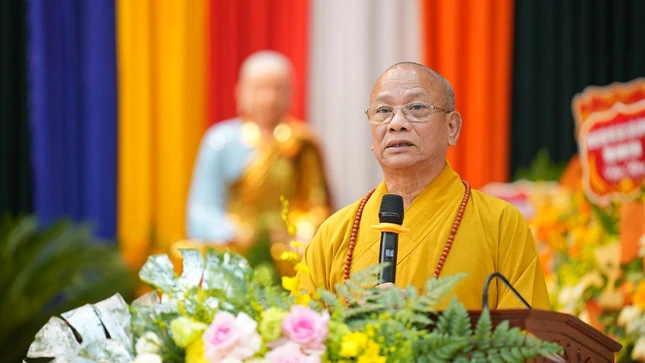 Hòa thượng Thích Quảng Hà phát biểu chỉ đạo Hòa thượng Thích Quảng Hà phát biểu chỉ đạo