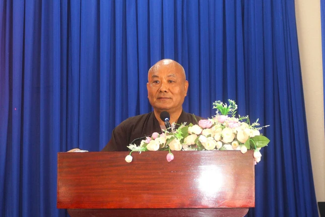 Hòa thượng Thích Chơn Tịnh phát biểu Hòa thượng Thích Chơn Tịnh phát biểu