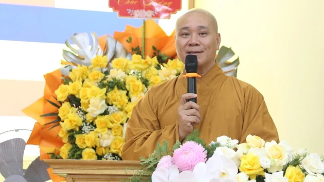 Đại đức Thích Thanh Quang phát biểu khai mạc