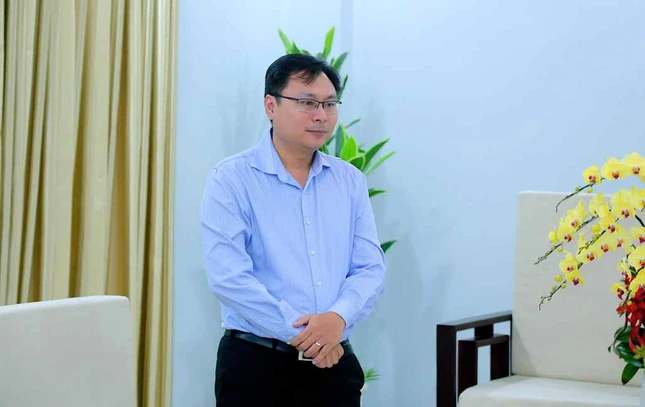 Bí thư Đảng ủy, Chủ tịch HĐND xã Bình Lợi Trương Minh Tước Nguyên phát biểu chúc mừng