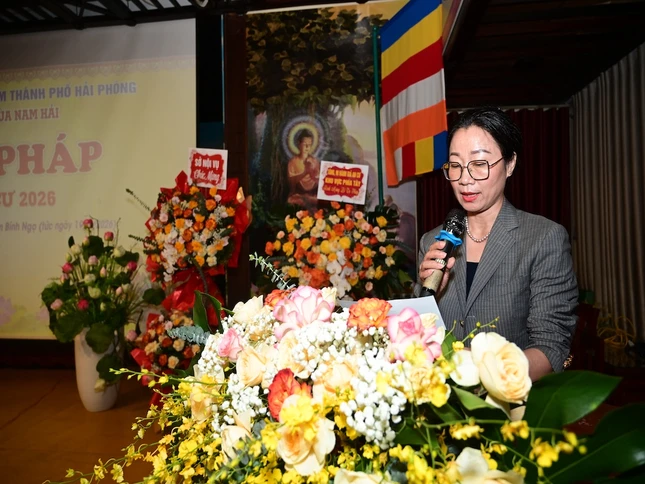 Phó Giám đốc Sở Nội vụ TP Phạm Thị Huyền phát biểu Phó Giám đốc Sở Nội vụ TP Phạm Thị Huyền phát biểu