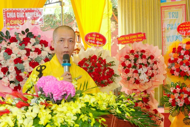 Thượng tọa Thích Thanh Bảo công bố quyết định bổ nhiệm trụ trì chùa Đông Phước Thượng tọa Thích Thanh Bảo công bố quyết định bổ nhiệm trụ trì chùa Đông Phước